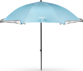 NC17114 PARASOL/PARAWAN PLAŻOWY 2W1 XXL 240 CM NIEBIESKI NILS