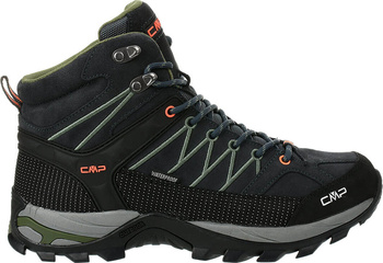 Buty trekkingowe turystyczne wodoodporne męskie CMP Rigel Mid szaro-zielone 3Q1294751UG