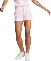 Spodenki damskie adidas Essentials Linear French Terry różowe IC6877