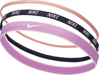Opaski na włosy Nike Mixed 3 szt. różowa, granatowa, fioletowa N0002548645OS