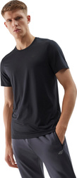 Koszulka męska 4F M598 głęboka czerń 4FWSS24TFTSM598 20S