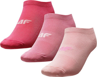 Skarpety dla dziewczynki 4F jasny róż, różowy, fuksja HJL22 JSOD003 56S 54S 55S