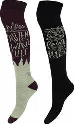 Skarpety narciarskie wysokie O'neill SKI Kneehigh Frozen Wave 2 pary rozmiar 43-46