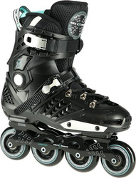 Łyżworolki rolki Nils Extreme slalomowe NA20001 ABEC-9 czarne rozmiar 42