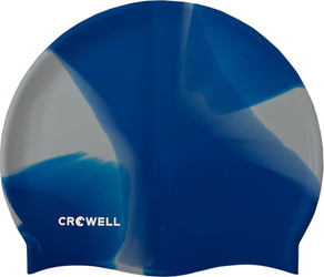 Czepek pływacki silikonowy Crowell Multi Flame niebiesko-szary kol.19