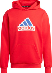 Bluza męska adidas FI BOS HD OLY czerwona IS8338