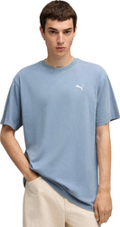 Koszulka męska Puma Ess Elevated Relaxed Wash Tee niebieska 688048 34