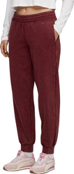 Spodnie damskie Puma ESS Elevated Comfort Wash Sweatpants bordowe 688104 96