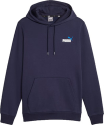Bluza męska Puma ESS  2 Col Small Logo Hoodie FL granatowa 674471 06