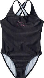 Dziecięcy strój kostium kąpielowy Aquawave Salava Jr czarny rozmiar 164