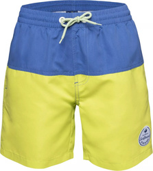 Spodenki szorty kąpielówki dziecięce Aquawave Drakon Jr granatowo-limonkowe rozmiar 146