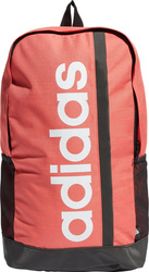 Plecak sportowy szkolny miejski adidas Essentials Linear pomarańczowo-czarny IR9827