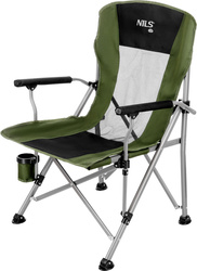 Krzesło fotel turystyczne plażowe składane Nils Camp NC3701 zielone