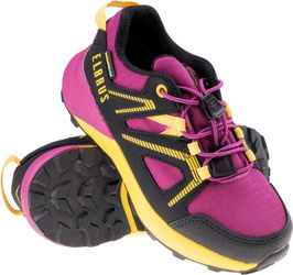 Młodzieżowe buty trekkingowe turystyczne górskie wodoodporne Elbrus Vapus różowo-żółte rozmiar 33