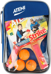 Zestaw rakietek do ping ponga Atemi Strike 2 x rakietka   3 x piłeczki ***