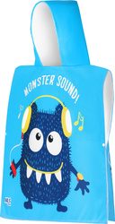 Ręcznik dziecięcy z kapturem Poncho monster Nils Aqua NAR20 60×85 cm