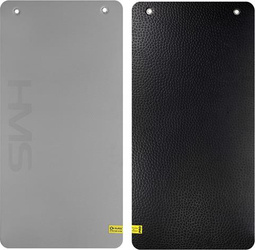 Mata do ćwiczeń fitness z otworami HMS premium MFK01 110x55x1,5 cm szaro-czarna