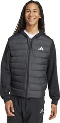 Kurtka męska adidas Essentials Climawarm Hybrid Down Hooded czarna KA5251