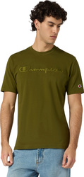 Koszulka męska Champion SS Tee oliwkowa  220273 GS585