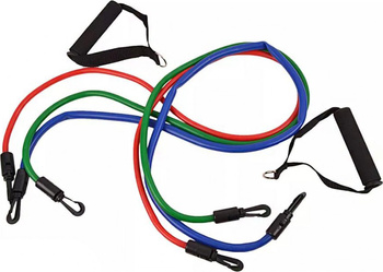 Gumy do ćwiczeń ekspander gumowy treningowy 3 gumy Profit DK 2238