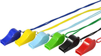 Gwizdek plastikowy Enero 1 sztuka losowy kolor