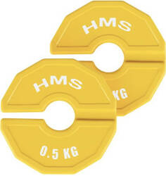Talerz obciążenie na sztagę gryf na sprzęt do treningu siłowego i fitness typu nakładka 2 x 0.5 kg HMS TSN50