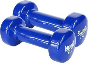 Zestaw hantli winylowych sztangielka hantel 2 x 2 kg