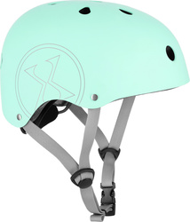 Dziecięcy kask rowerowy na rolki hulajnogę regulowany Nils Extreme MTW001-1 miętowy r L (58-61cm)