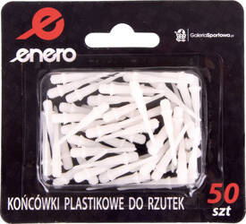 Końcówka dart do rzutek plastikowe - spare 50 szt białe Enero