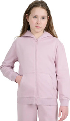 Bluza dla dziewczynki 4F F1952 jasny róż 4FJWAW25TSWSF1952 56S