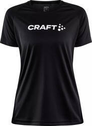 Damska koszulka Craft CORE UNIFY LOGO TEE W czarny rozmiar M