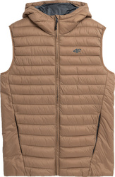 Kamizelka męska 4F M063 jasny brąz 4FAW23TVESM063 82S