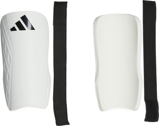 Ochraniacze piłkarskie na golenie piszczele nagolenniki adidas Tiro Club Shin Guards biało-czarne HN5600
