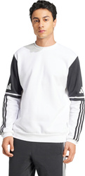 Bluza męska adidas Squadra 25 Sweat Crew biało-czarna JD2959