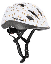 Kask dziecięcy rowerowy na rolki deskorolkę Nils Extreme MTV65 biały rozmiar M (49-58 cm)