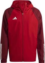 Kurtka męska adidas Tiro 23 Competition All Weather czerwona HE5653