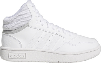Buty dziecięce adidas Hoops Mid białe GW0401