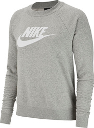 Bluza damska Nike Essentials Crew FLC HBR szara BV4112 063