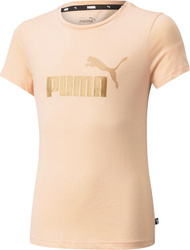 Koszulka dla dzieci Puma ESS  Logo Tee brzoskwiniowa 587041 91
