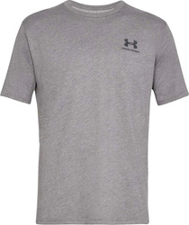 Koszulka męska z krótkim rękawem Under Armour Sportstyle Left Chest SS szary melanż 1326799 036