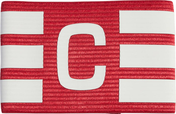 Opaska kapitana adidas Tiro L AB czerwono-biała KD4250