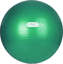 Piłka fitness gimnastyczna Profit 85 cm zielona z pompką DK 2102