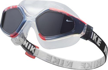 Okularki pływackie Nike Expanse Swim Mask bezbarwno-czerwone NESSC151-620 OS