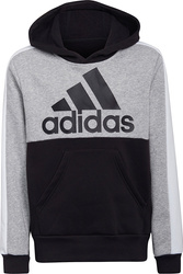 Bluza dla dzieci adidas U CB FL Hoodie czarno-szara HC5658