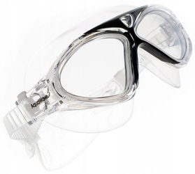 Okularki pływackie maska dla dorosłych Aquawave Fliper przezroczysto-czarna