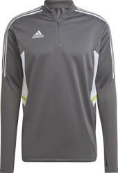 Bluza męska adidas Condivo 22 Training 1/2 zip szaro-biała HD2312
