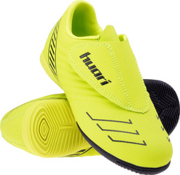 Buty piłkarskie halówki Huari Pallo JR limonkowo-czarne rozmiar 31