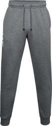 Spodnie męskie Under Armour Rival Fleece 3Logo Jogger ciemnoszare 1357131 012
