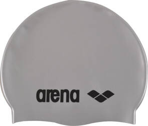 Czepek silikonowy Arena Classic Silicone silver/black rozmiar uniwersalny