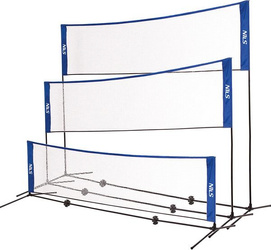 Siatka multifunkcyjna 3w1 badminton tenis siatkówka pokrowiec pełny Nils NT7111